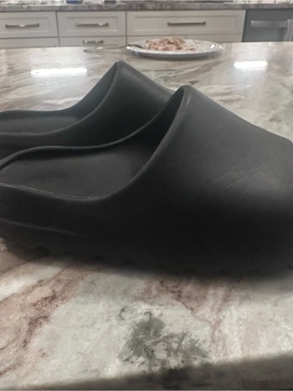 adidas Yeezy Kids Slide Sandals in black